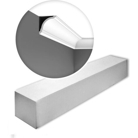 CX199 Corniche plafond Orac Decor - 8x8x200cm (h x p x L) - corniche décorative polymère Carton complet (1/5)