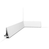 Orac – Profil d'éclairage moderne SX179 – Moulure LED pour peinture – Dimensions L200 x H9,7 x L2,9 cm – Protection UV