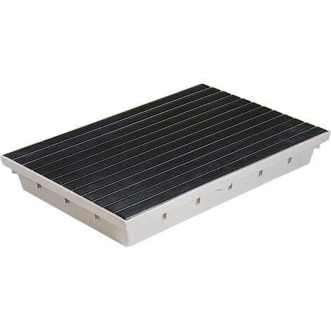 MEA – Paillasson encastrable SMC 75x50cm – Résistant aux intempéries et produits chimiques – Installation devant les entrées de bâtiments