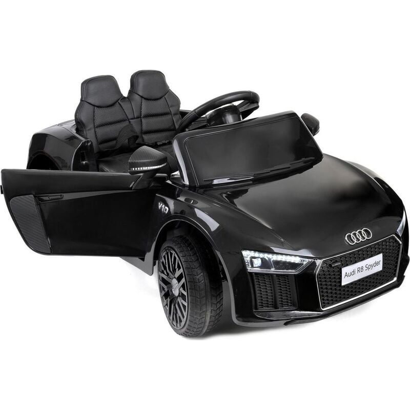 Coche eléctrico para niños - coche de batería - Audi R8 Spyder - negro