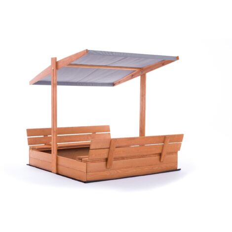 Arena Arenero Infantil Arenero De Madera Con Bancos Y Cubierta