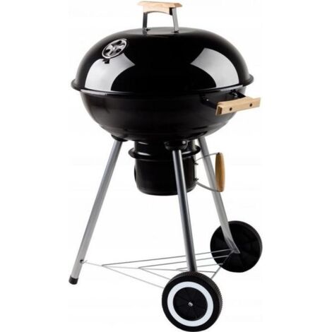 Barbacoa De Carbón 44cm - Con Ruedas Y Recogedor De Cenizas