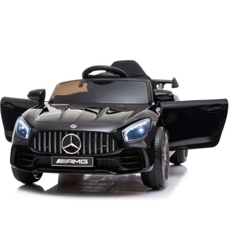 Mercedes AMG Eléctrico Infantil 12V Biplaza – Coche De 2 Motores Con Control Remoto, Velocidad 3.5-5 Km/h, Autonomía 1 Hora, Luces, USB/MP3 Y Cinturón De Seguridad