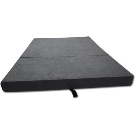 Colchón de invitados gris - colchón plegable - 200x80x10 cm - colchón de camping
