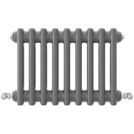 Acezanble Horizontal Traditional Cast Iron Style Radiator 300x425mm 2 Column Anthracite
