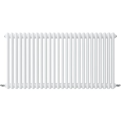 Acezanble Horizontal Traditional Cast Iron Style Radiator 600x1190mm 2 Column White