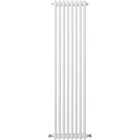 Acezanble Vertical Traditional Cast Iron Style Radiator 1500x380mm 2 Column White