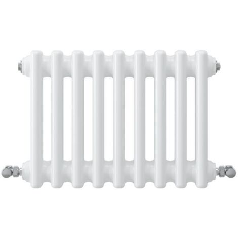Acezanble Horizontal Traditional Cast Iron Style Radiator 300x425mm 2 Column White