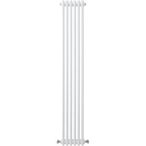 Acezanble Vertical Traditional Cast Iron Style Radiator 1800x290mm 3 Column White