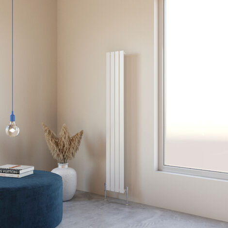 Acezanble 1600x272mm White Vertical Single Radiator Central Heating Rads Flat Panel (1/2)