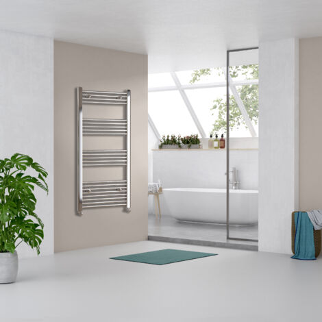 Biubiubath Chrome Straight Bathroom Towel Radiator Modern Design 1400x600mm (1/5)