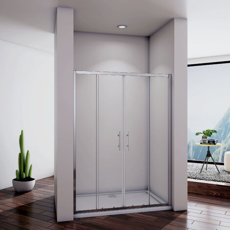 Acezanble Porte de douche coulissante 120x190cm, en niche (1/5)