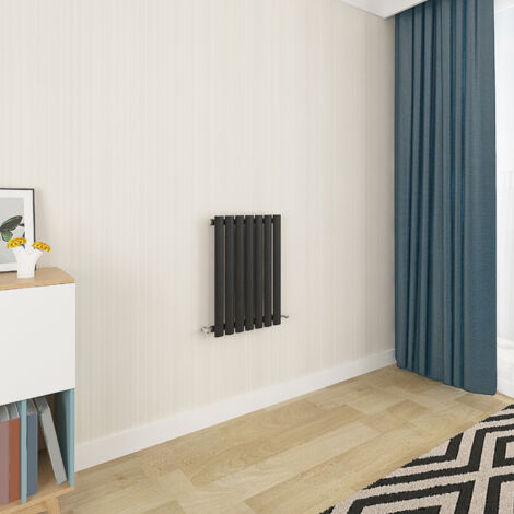 Acezanble Black Oval Column Radiator 600 x 413mm Single Panel (1/5)