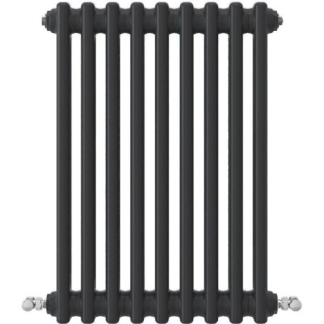 Acezanble Horizontal Traditional Cast Iron Style Radiator 600x425mm 2 Column Black