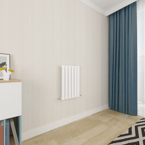 Acezanble White Flat Panel Radiator 600 x 408mm Single Panel