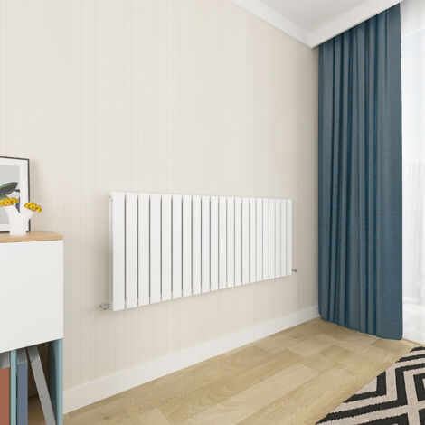 Acezanble White Flat Panel Radiator 600 x 1428mm Double Panel