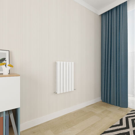 Acezanble White Flat Panel Radiator 600 x 408mm Double Panel (1/5)