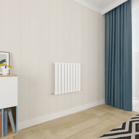 Acezanble White Flat Panel Radiator 600 x 612mm Single Panel