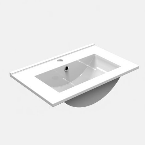 Acezanble 600mm Modern Bathroom Vanity Unit Basin Storage Cabinet 2 Doors Furniture-Grey