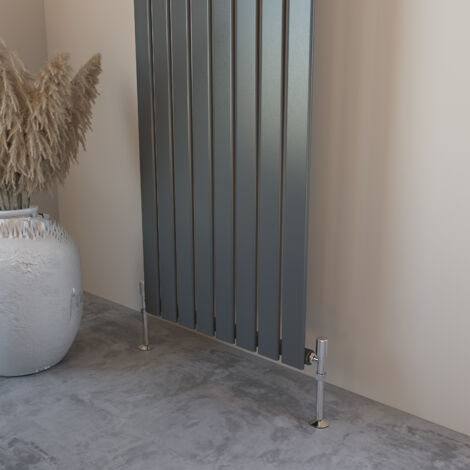 Acezanble Vertical Flat Panel Radiator Central Heating Rad 1600x272mm Single Anthracite