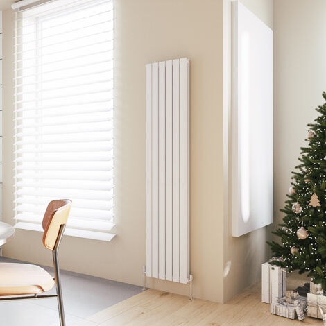 Acezanble Vertical Flat Panel Radiator Central Heating Rad 1800x408mm Double White