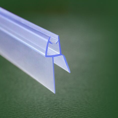 Acezanble Bath Shower Screen Door Seal Strip for 5-6mm Glass Thickness 18mm Seals Gap (Type 2)