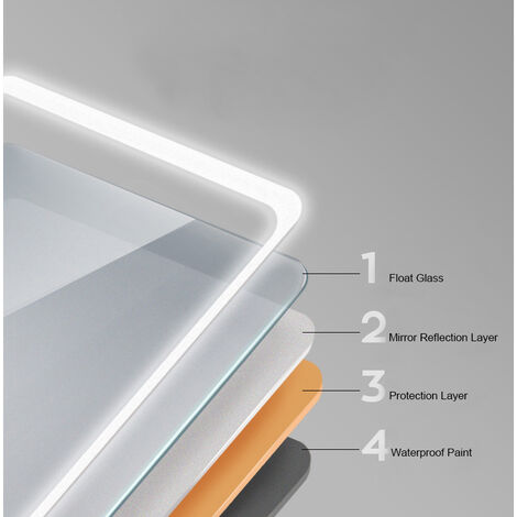 Acezanble 1500x700 Large Illuminated LED Bathroom Mirror with Demister Pad [IP44 Rated] Rectangular Backlit Wall Mounted,Touch Sensor Switch