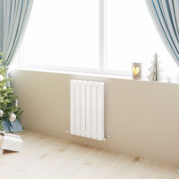 Horizontal Flat Panel Designer Radiator Central Heating White Rads Double 600x408mm