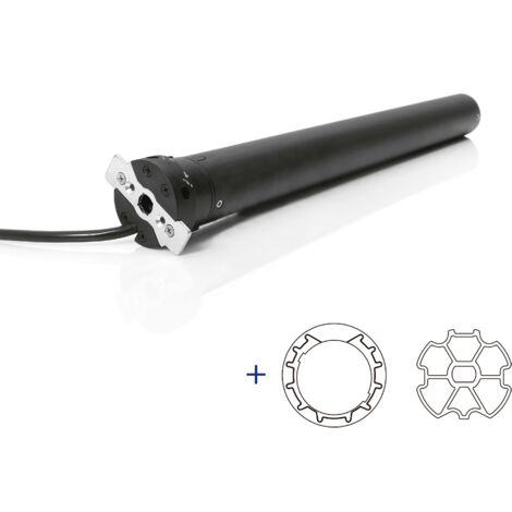 AvosDim Funk-Rollladenmotor 20 Nm ø45 + ZF64-Röhrenanpassungen