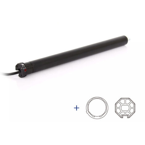 AvosDim Radio Shutter Motor 6Nm ø35 + Octo 40 Röhrenanpassungen