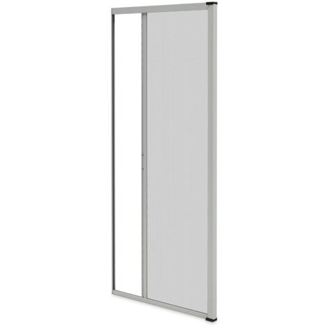 Insektenschutzrollo Tür B 1400 mm x H 2300 mm - Aluminium - Grau 7038