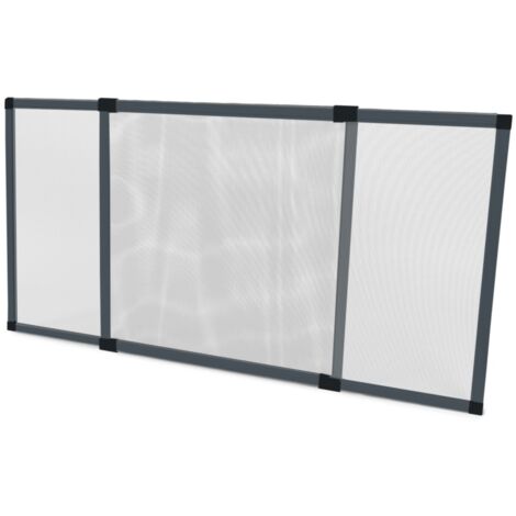 Moustiquaire pour Volet Roulant anthracite Sans Perçage Ni Recoupe Extensible