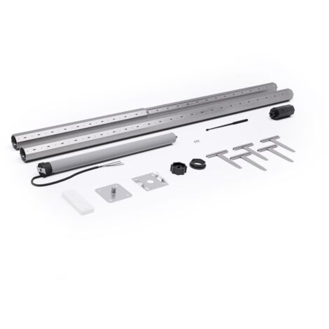 Set motorisierte ø60 mm Achtkantwelle mit Funkmotor - 20 Nm - Länge 2500 mm