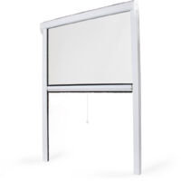 Insektenschutzrollo für Fenster B 1300 mm x H 1600 mm - PVC - Weiß
