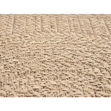 the carpet Kansas In- und Outdoor Teppich im natürlichen Jute-Look, wetterfest, geeignet für Terrasse, Natur, 060 x 180 cm