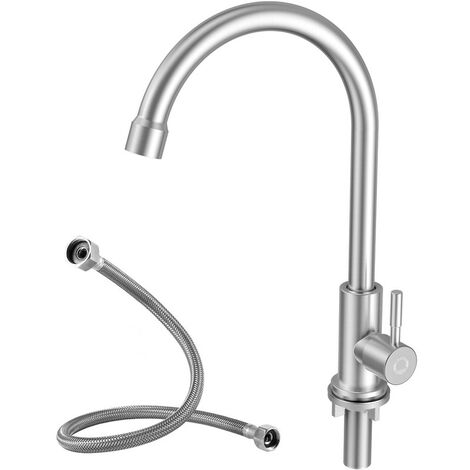 CECIPA Grifo de agua fría para cocina, solo agua fría con tuercas