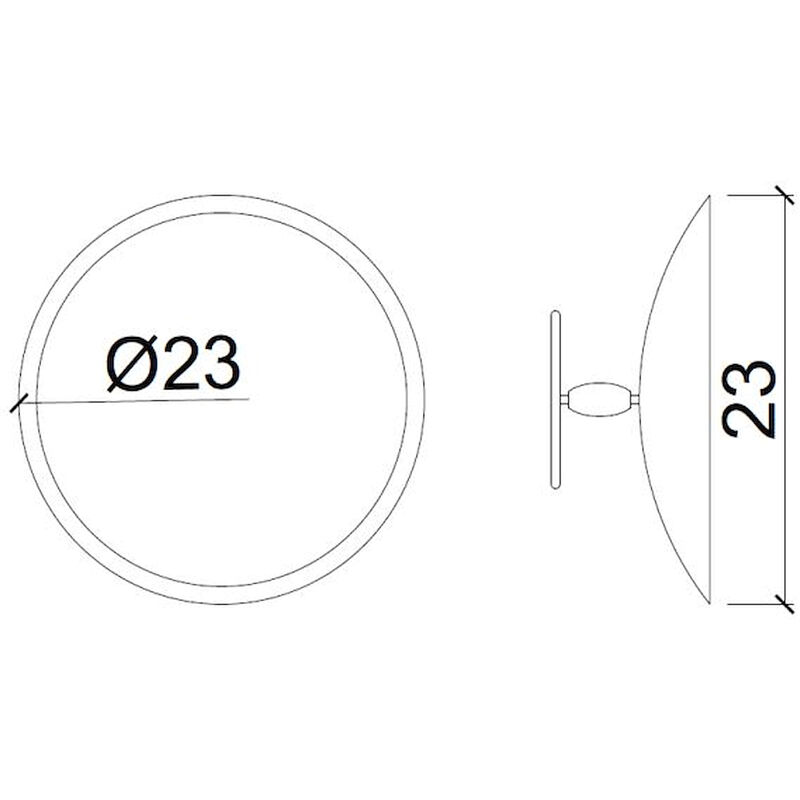 Specchio da tavolo con LED Ø 23 cm ingrandimento X3 - Koh-I-Noor