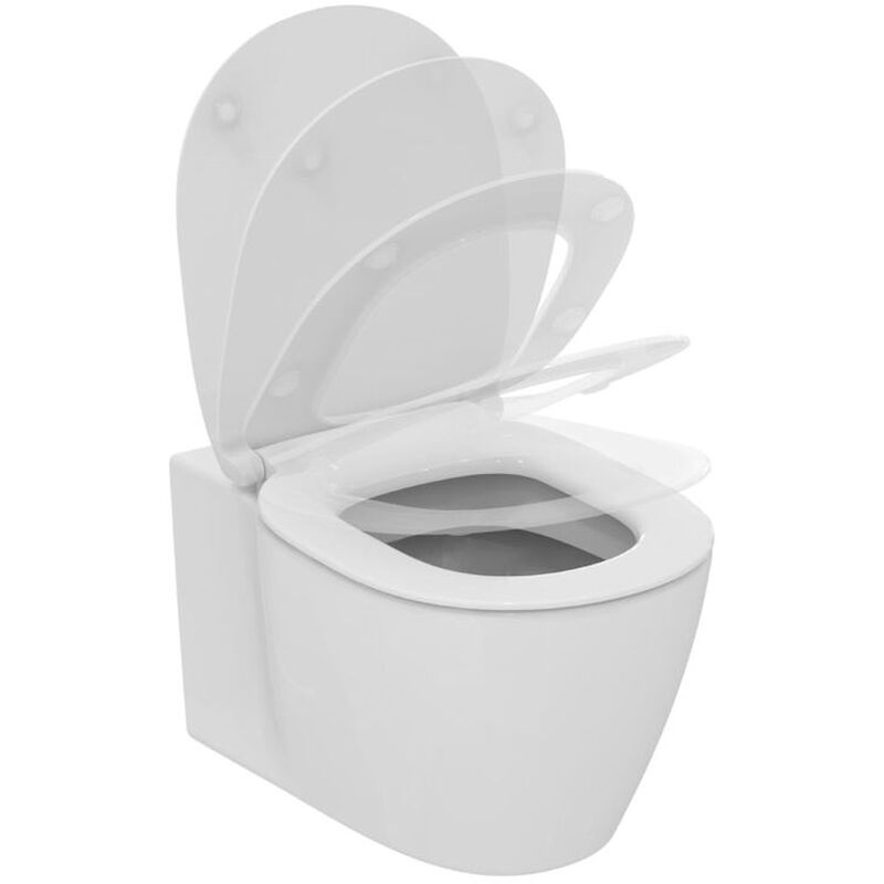 WC sospeso senza bordo B-8030R Bianco - con nano rivestimento