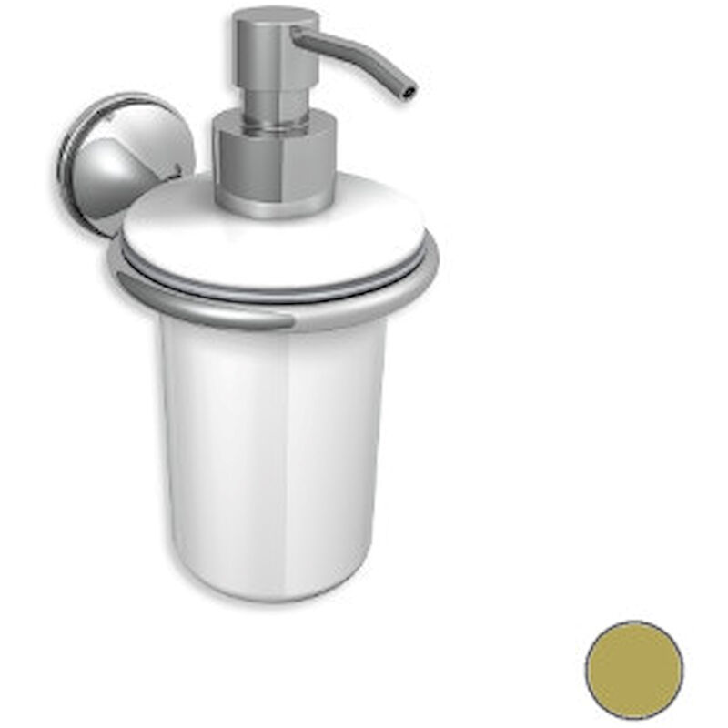 BERTOCCI Scacco 1128 dispenser sapone appoggio in ceramica oro codice prod:  10011285000