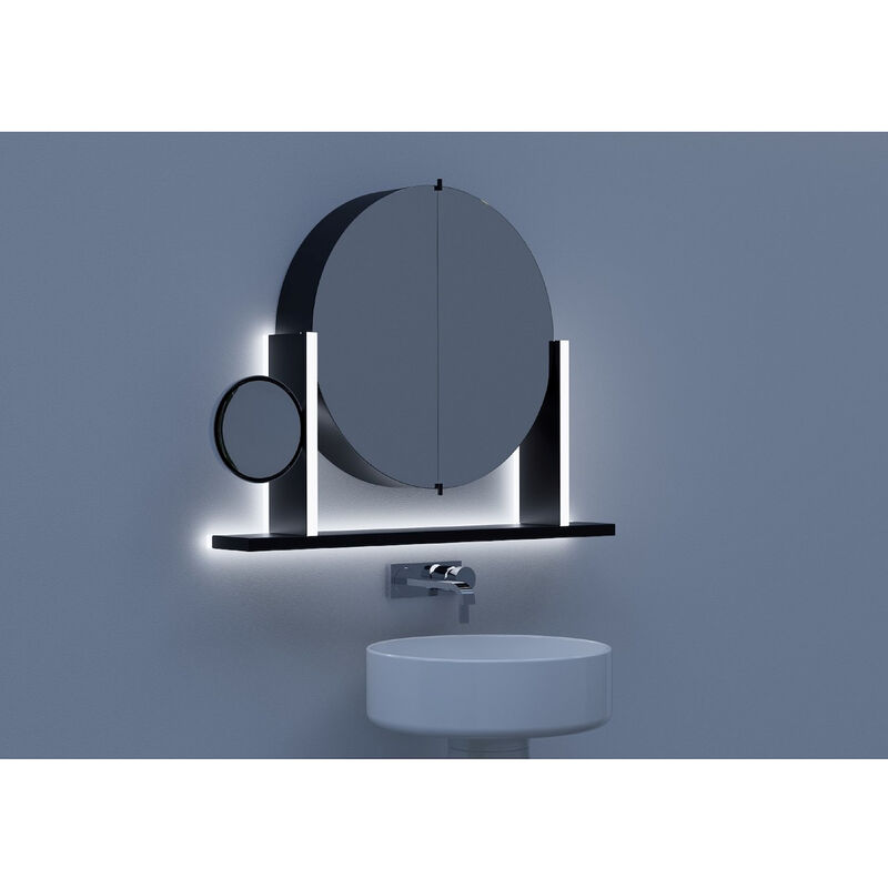 Specchio Bagno LED Adesivo Parete Ingranditore 5x con Ventosa Macom 211  SOLAR