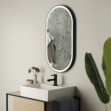 GEDY Franz specchio ovale con led e bordo sabbiato 50x90 codice prod:  000030581400000