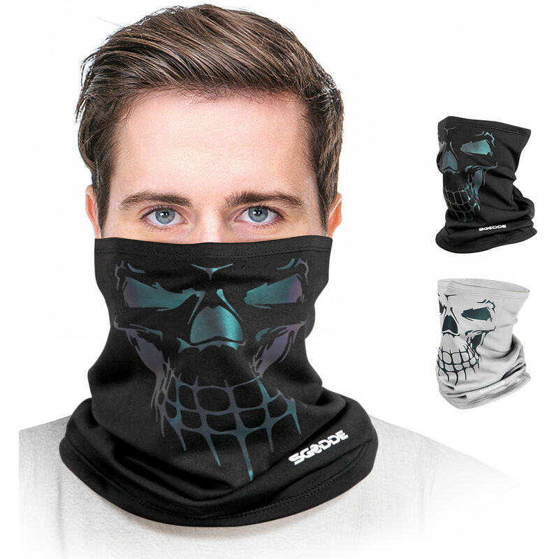 Bandana de Sport respirant demi-masque imprimé pour le visage, écharpe  tubulaire réutilisable pour la pêche, la randonnée, la course à pied