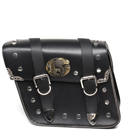 Sacoches Moto Cuir JMB – Paire De Sacoches Latérales Noires (Artisanales Inde)