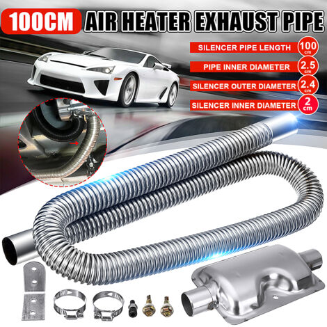 Silencieux Et Tuyau D'échappement Pour Chauffage Parking Diesel - Longueur 250cm, Diamètre 24mm, Alliage Aluminium
