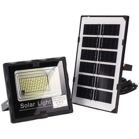 Lumière de projection solaire Lampe solaire 120W 170leds 8000k 8-12 heures avec Telecommande Jmax (1/5)