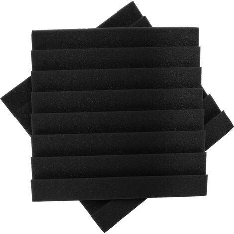 12 pièces Durable mousse insonorisée Studio mousses panneau mural acoustique isolation phonique mousse Studio carreaux muraux 30x30x2.5 cm noir Jmax