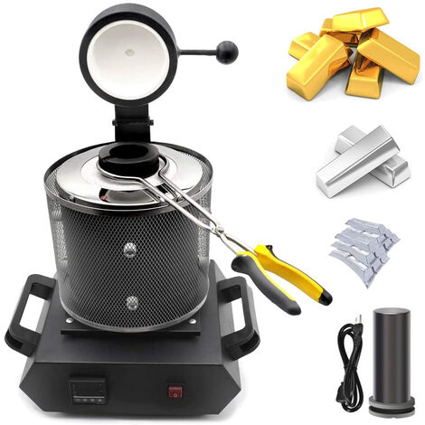 DANIU AC110V/220V 3KG Four de fusion d'or numérique Machine capacité de chauffage moulage raffinage des métaux or argent Jmax (1/5)