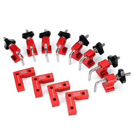 28PCS Mini Equerre en forme L fixation charpentier règle carrée outil de travail du bois - 120mm TN-0218 Jmax (1/5)
