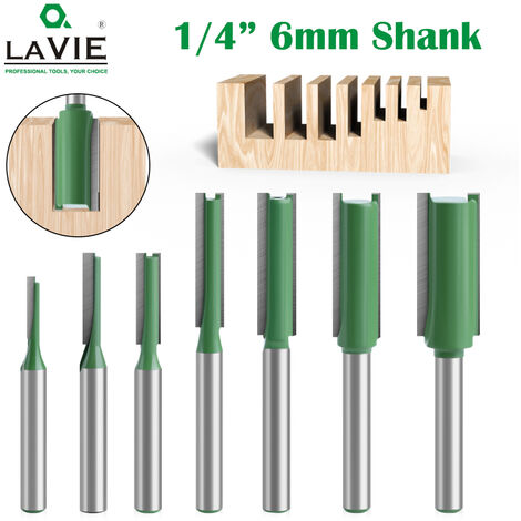 Gasea Set De 4 Fraises à Router 8mm - 20mm, 25mm, 38mm, 50mm | Pour Bois, Contreplaqué, PVC