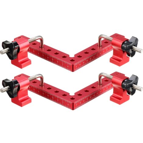 Pinces de règle de positionnement à angle droit en alliage d'aluminium 140mm Jmax (1/2)